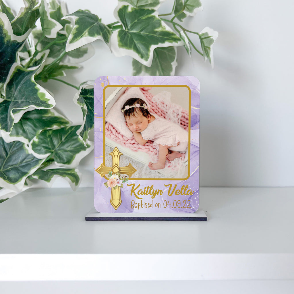 Baptism Souvenir - Lilac Gold