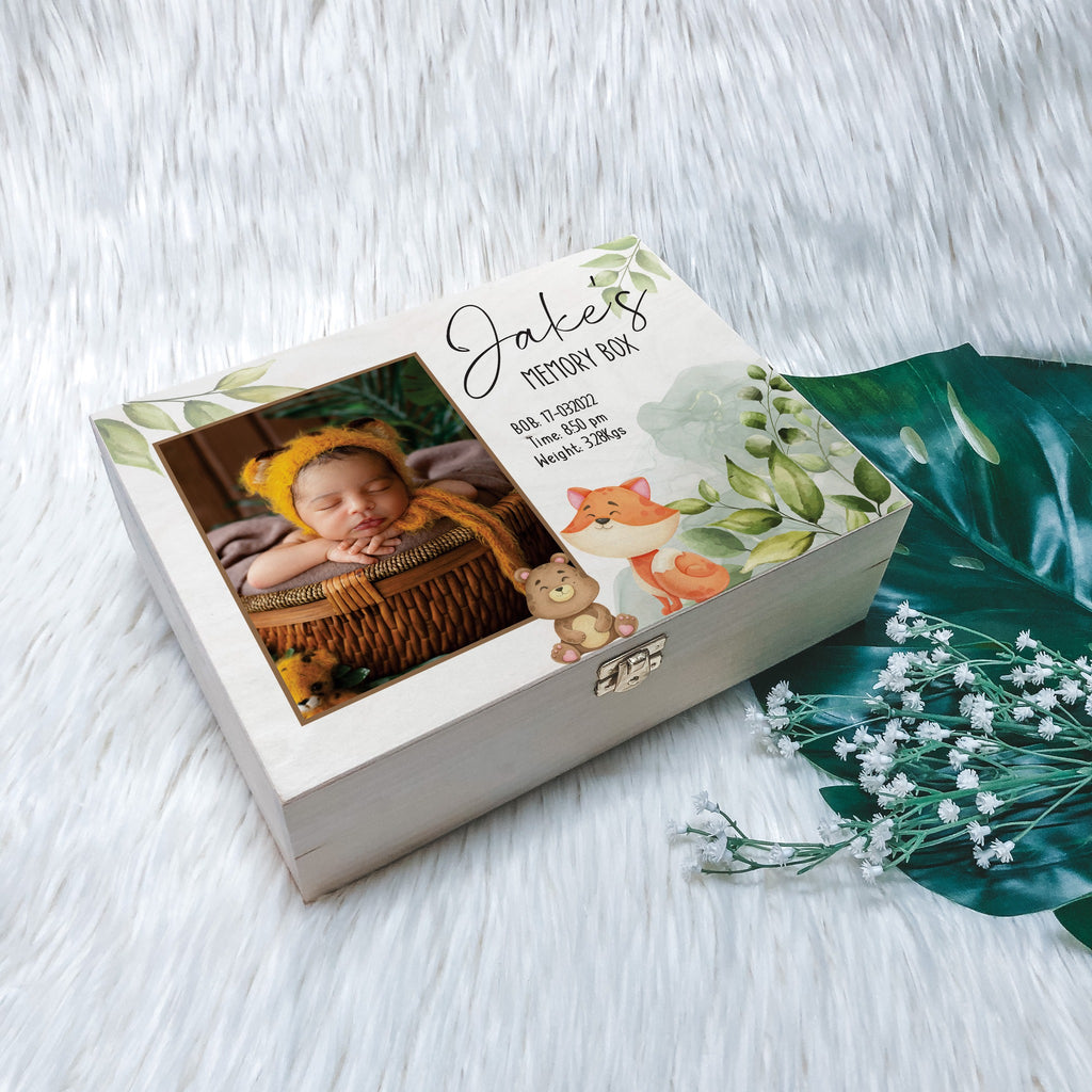 New Born Keepsake Box - Forest