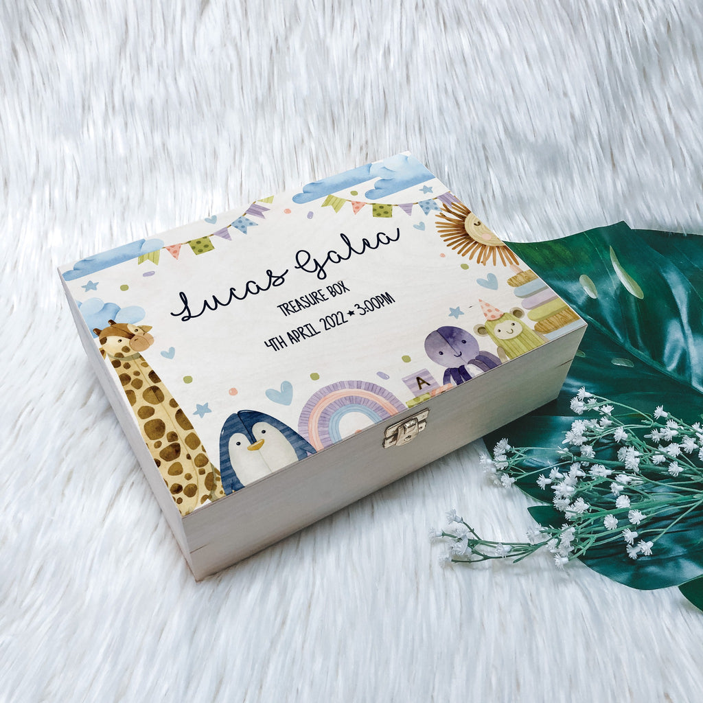 New Born Keepsake Box - Rainbow