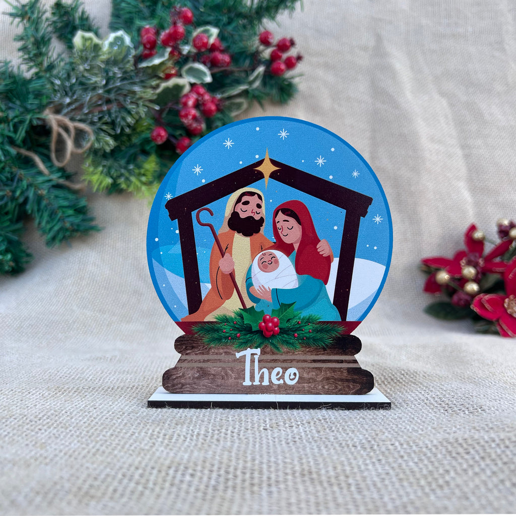 Standing Snow Globe - Nativity Scene